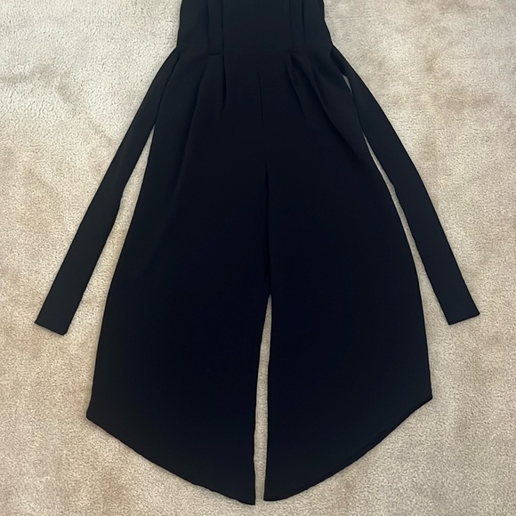 Abound Black Wide Leg Tie Waist Jumpsuit in Women’s Size Medium - Picture 3 of 8